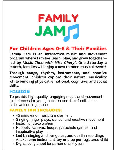Family Jam Description Family Jam Description